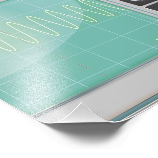 Oszilloskop Fotodruck (Ecke)