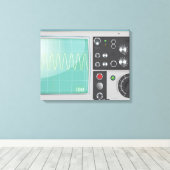 Oszilloskop Leinwanddruck (Insitu (Holzboden))