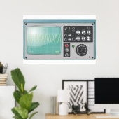 Oszilloskop Poster (Heimbüro)