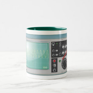 Oszilloskop Zweifarbige Tasse