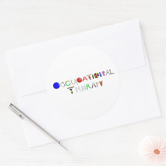 OT am Arbeitsplatz Runder Aufkleber (Umschlag)