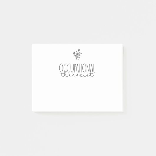OT Arbeitstherapie Post-it Klebezettel (Vorderseite)