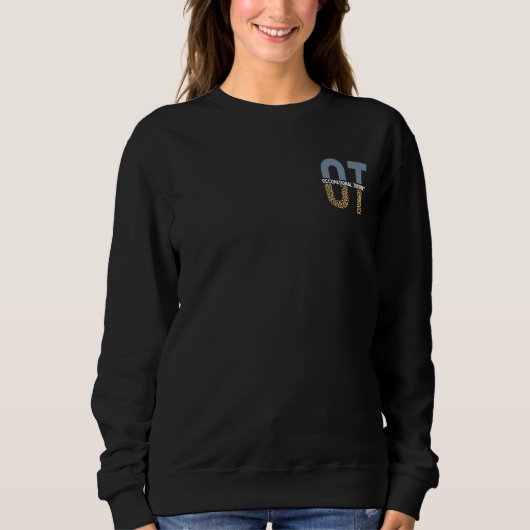OT Beruf Therapy Leopard Print OT Student Sweatshirt (Vorderseite)