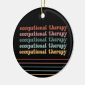 OT Berufliche Therapie Retro OT School Student Keramik Ornament (Links)