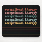 OT Berufliche Therapie Retro OT School Student Mousepad (Vorne)