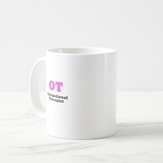 OT Beschäftigungstherapeut Kaffeetasse (Vorderseite Links)