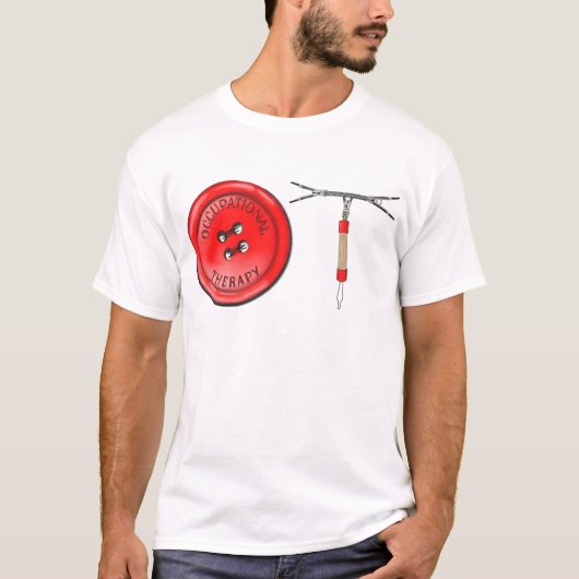 OT Button und Zipper T-Shirt (Vorderseite)