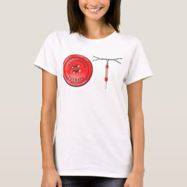OT Button und Zipper T-Shirt