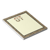 OT Cheetah Print Beruf Therapeut Notizblock (angewinkelt)