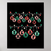 Ot Christmas Occupational Therapy Therast Ot Merry Poster (Vorne)