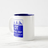 OT durch die Lebensdauer Zweifarbige Tasse (Vorderseite Links)