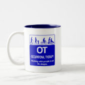 OT durch die Lebensdauer Zweifarbige Tasse (Links)