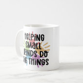 OT Geschenke für die pädiatrische OT-Berufstherape Kaffeetasse (Vorderseite Links)