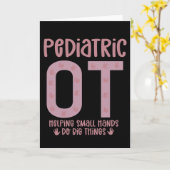 OT Geschenke für die pädiatrische OT-Berufstherape Karte (Gelbe Blume)