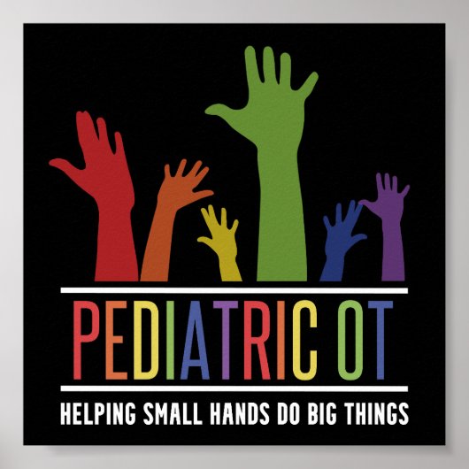 OT Geschenke für die pädiatrische OT-Berufstherape Poster (Vorne)