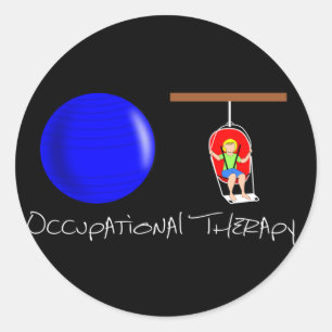 OT-Initialen Runder Aufkleber