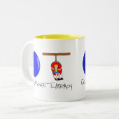 OT Initialen Zweifarbige Tasse (Vorderseite Links)