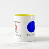 OT Initialen Zweifarbige Tasse (Mittel)