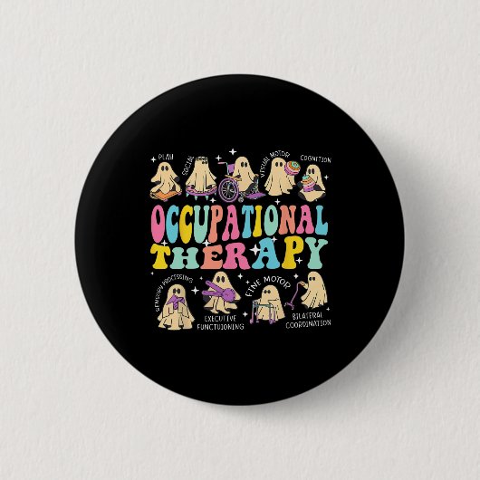 Ot Occupational Therapist Halloween Spooky Button (Vorderseite)