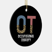 OT Occupational Therapy Future OT Cheetah Print Keramik Ornament (Rechts)