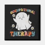 Ot Occupational Therapy Halloween Retro Ghost Ot H Magnet (Vorne)
