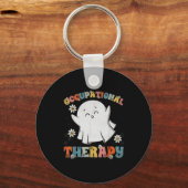 Ot Occupational Therapy Halloween Retro Ghost Ot H Schlüsselanhänger (Vorderseite)