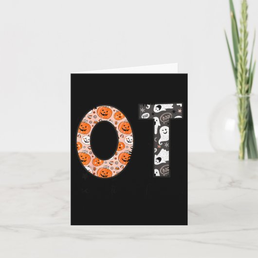 Ot Occupational Therapy Therast Halloween Ota Soky Karte (Vorderseite)