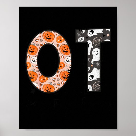 Ot Occupational Therapy Therast Halloween Ota Soky Poster (Vorne)