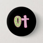 Ot Preppy Occupational Therapy, Boho Cota Girly Co Button (Vorderseite)