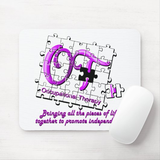ot Puzzlespiel lila Mousepad (Mit Mouse)
