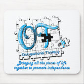 ot Puzzlespielaqua Mousepad (Vorne)