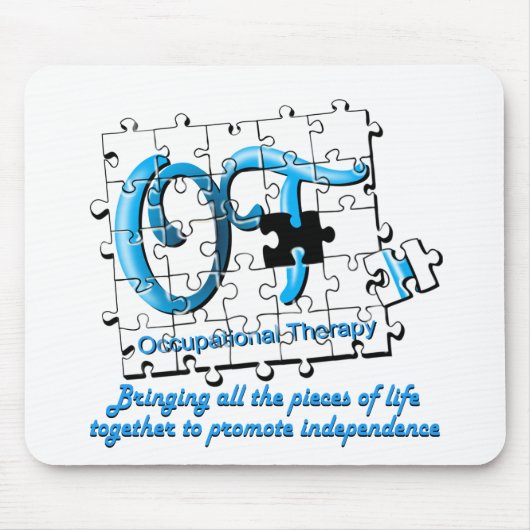 ot Puzzlespielaqua Mousepad (Vorne)