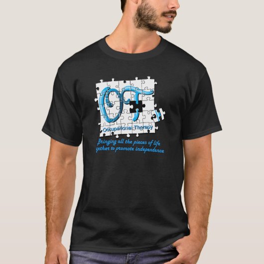 ot Puzzlespielaqua T-Shirt (Vorderseite)