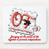 ot Puzzlespielrot Mousepad (Vorne)