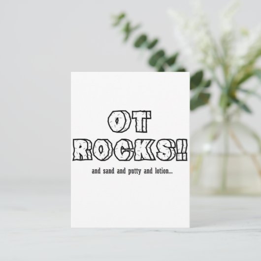 OT ROCKS! POSTKARTE (Stehend Vorderseite)
