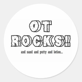 OT ROCKS! RUNDER AUFKLEBER