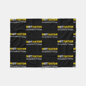 OT Therapeut Motivator für Arbeitstherapie Fleecedecke (Vorderseite (Horizontal))