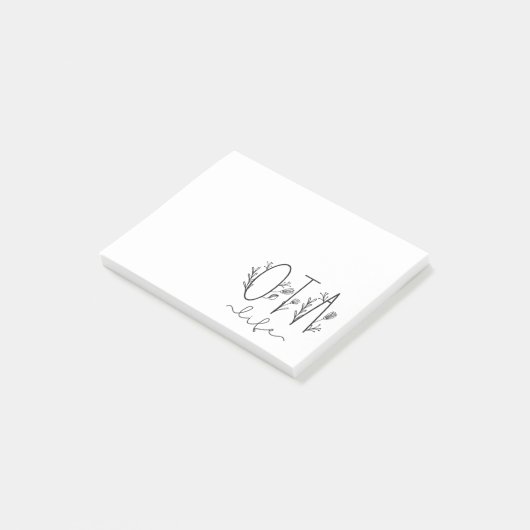 OTA Betriebstherapie-Assistent Post-it Klebezettel (angewinkelt)