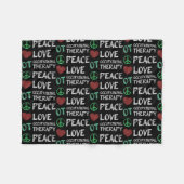 OTA Peace Liebe Fleecedecke (Vorderseite (Horizontal))