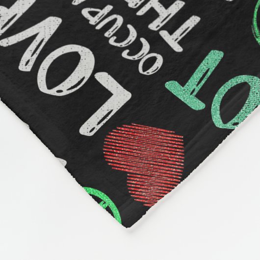 OTA Peace Liebe Fleecedecke (Ecke)