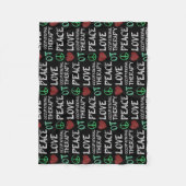 OTA Peace Liebe Fleecedecke (Vorderseite)