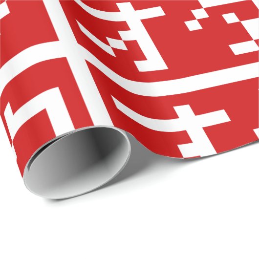 OTAKU 8 Bit Pixel Japanisch Katakana BLOCK Geschenkpapier (Rolleneckpunkt)