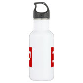 OTAKU 8 Bit Pixel Japanisch Katakana BLOCK Trinkflasche (Rückseite)