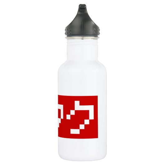 OTAKU 8 Bit Pixel Japanisch Katakana BLOCK Trinkflasche (Rechts)