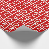 OTAKU 8 Bit Pixel Japanisch Katakana BLOCK Vertika Geschenkpapier (Ecke)