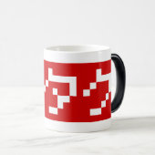 OTAKU 8 Bit Pixel Japanisch Katakana BLOCK Verwandlungstasse (VorderseiteRechts)