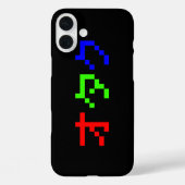 OTAKU 8 Bit Pixel Japanisch Katakana Case-Mate iPhone Hülle (Rückseite)