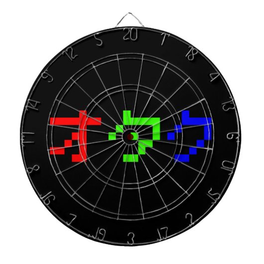 OTAKU 8 Bit Pixel Japanisch Katakana Dartscheibe (vorne)