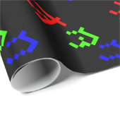 OTAKU 8 Bit Pixel Japanisch Katakana Geschenkpapier (Rolleneckpunkt)