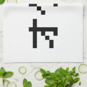 OTAKU 8 Bit Pixel Japanisch Katakana Küchentuch (Gefaltet)